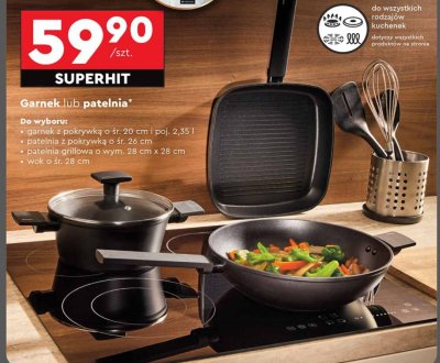 Wok 28 cm Ambition promocja w Biedronka