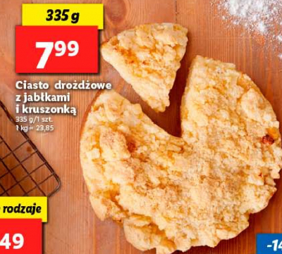 Ciasto dro偶d偶owe z jab艂kami Cukiernia lidla promocja