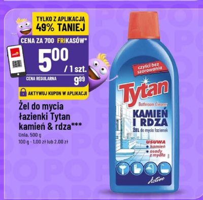 Żel do mycia łazienki Tytan kamień i rdza promocja w POLOmarket