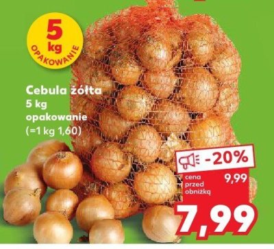 Cebula żółta promocja w Kaufland