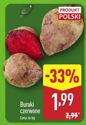 Buraki czerwone promocja w Aldi