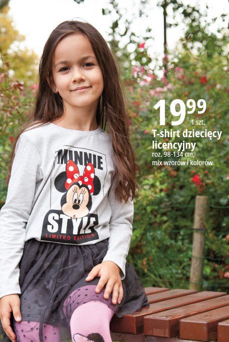 T-shirt dzieci臋cy minnie 98-134 cm promocja