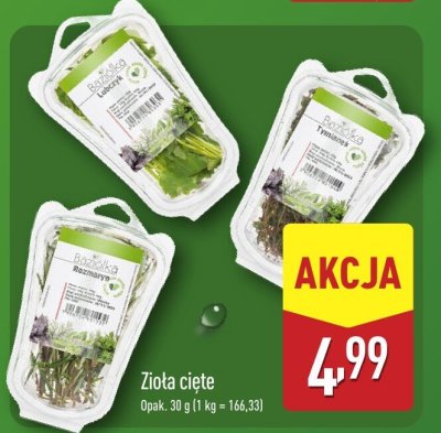 Zioła cięte promocja w Aldi