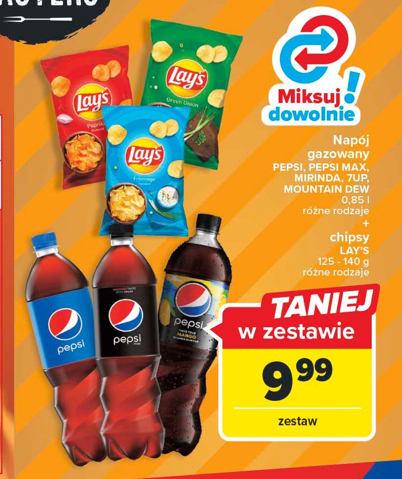 Nap贸j + chipsy lay's Pepsi max promocja
