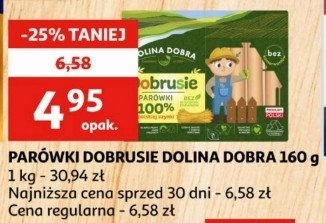 Parówki dobrusie z szynki Dolina dobra promocja