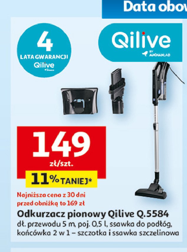 Odkurzacz pionowy q.5584 Qilive promocja