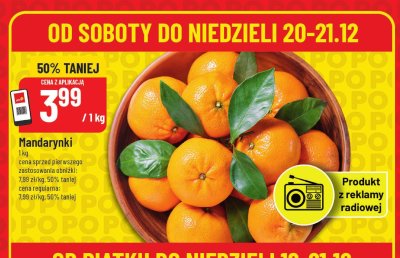 Mandarynki promocja w POLOmarket