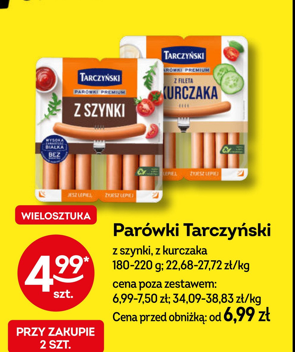 Parówki z szynki Tarczyński promocja w Żabka