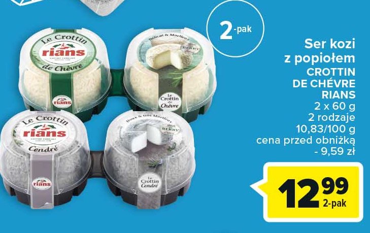 Ser kozi crottin Rians promocja