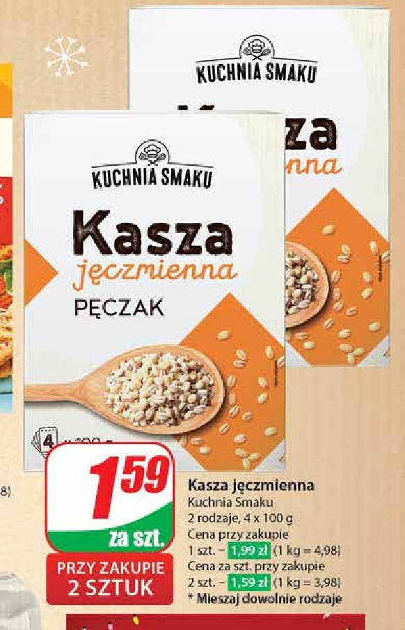 Kasza jęczmienna pęczak Kuchnia smaku promocja