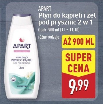 Płyn do kąpieli białe kwiaty Apart double care promocja
