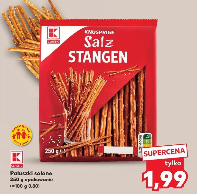 Paluszki solone K-classic promocja