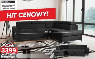 Narożnik LOGAN wybrane wzory i kolory promocja w Merkury Market
