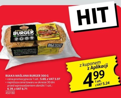 Bułka maślana burger 300 g promocja w Selgros