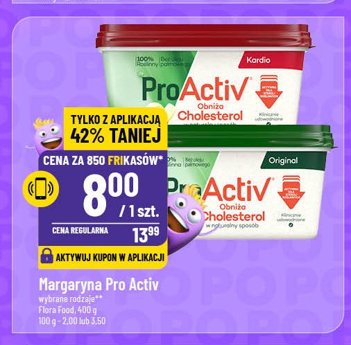 Margaryna kardio Flora pro-activ promocja w POLOmarket