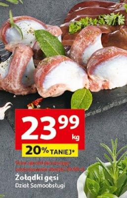 Żołądki gęsi promocja w Auchan