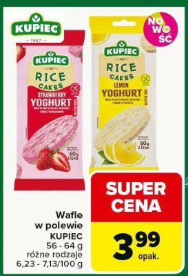 Wafle w polewie KUPIEC różne rodzaje promocja w Carrefour Market