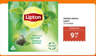 Herbata zielona Lipton promocja w Biedronka