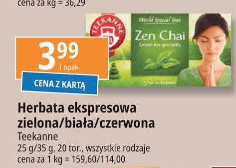 Herbata TEEKANNE PURIFY & SILM promocja w Carrefour Express