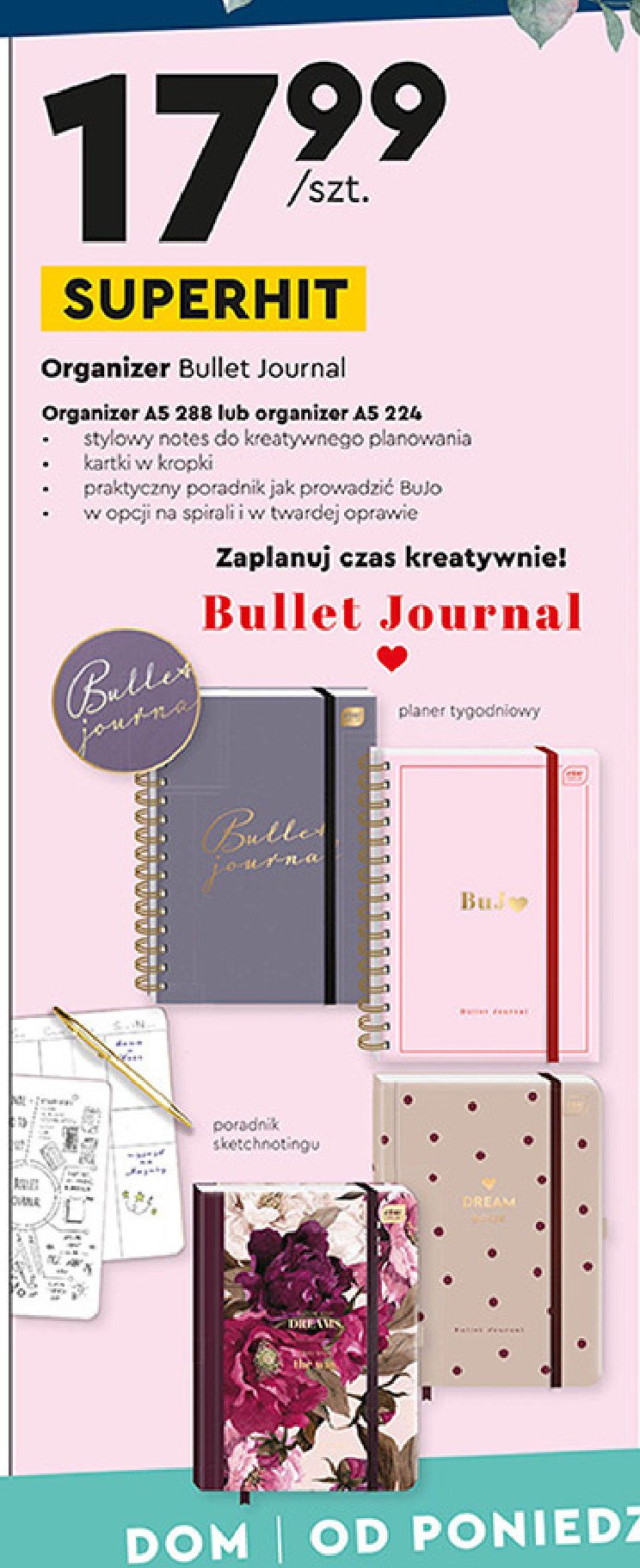 Organizer bullet journal a5 288 k. Interdruk promocja