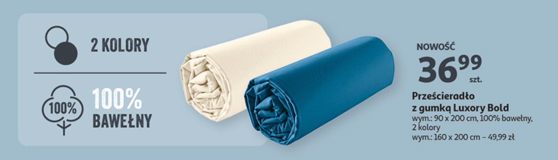 Prze艣cierad艂o z gumk膮 luxory bold 160 x 200 cm promocja