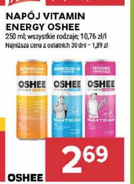 Napój witamina c + calcium + wit. d Oshee vitamin energy promocja