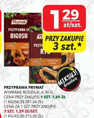 Przyprawa Prymat wybrane rodzaje promocja w Top Market