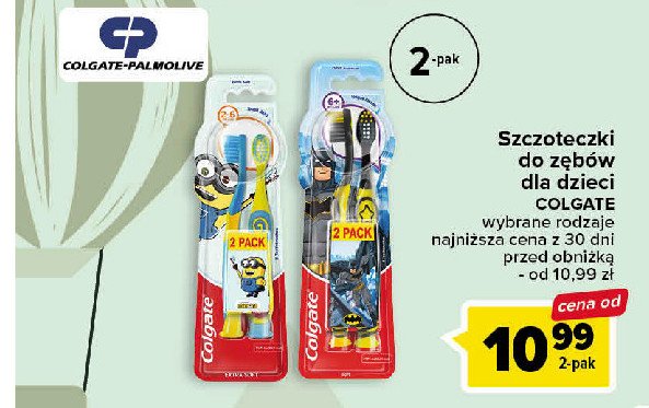 Szczoteczka do z臋b贸w mi臋kka minionki 6+ Colgate kids promocja