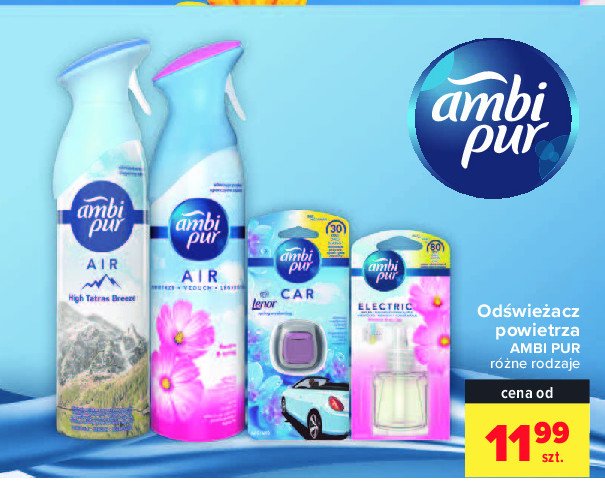 Odświeżacz powietrza lenor Ambi pur car promocja