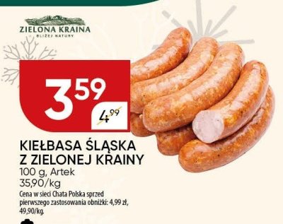 Kiełbasa śląska z zielonej krainy Artek promocja w Chata Polska