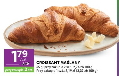 Croissant maślany promocja w Stokrotka