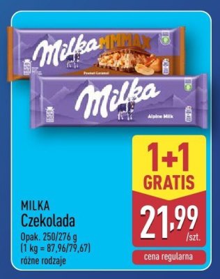 Czekolada Milka alpenmilch promocja w Aldi