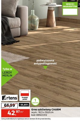 Gres szkliwiony CHARM promocja w Leroy Merlin