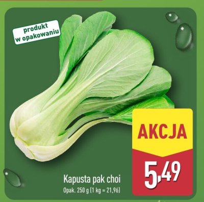 Kapusta pak choi promocja w Aldi