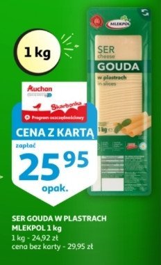 Ser gouda plastry Mlekpol promocja