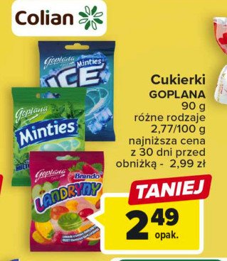 Cukierki Goplana minties ice promocja