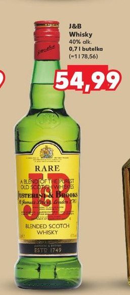 Whisky J&b rare promocja w Kaufland