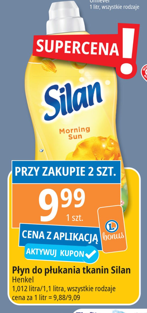 Płyn do płukania morning sun Silan promocja