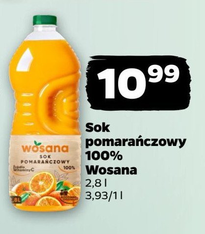 Sok pomarańczowy Wosana promocja