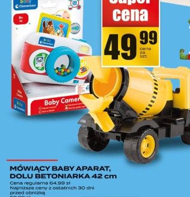 Mówiący BABY APARAT, DOLU BETONIARKA 42 cm promocja w Supeco