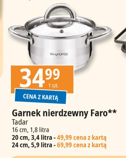 Garnek faro 3.4 l Konighoffer promocja