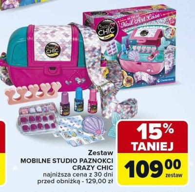 Zestaw MOBILNE STUDIO PAZNOKCI CRAZY CHIC promocja w Carrefour