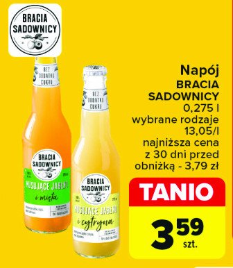 Napój musujące jabłko i mięta Bracia sadownicy promocja