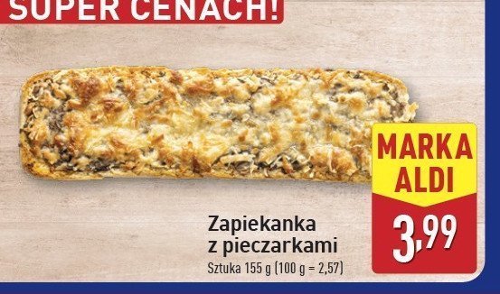 Zapiekanka z pieczarkami promocja
