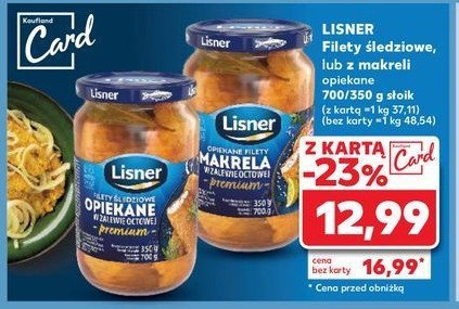 Makrela opiekana w zalewie octowej Lisner promocja w Kaufland