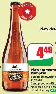 Piwo Kormoran Pumpkin  promocja w Dino