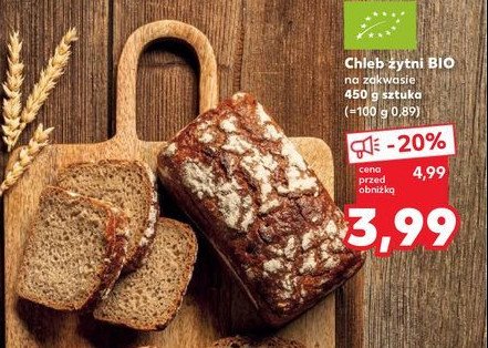 Chleb żytni bio promocja