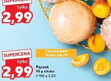 Pączek z nadzieniem morelowym promocja w Kaufland