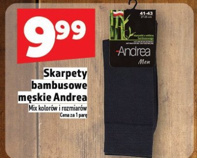 Skarpety bambusowe męskie Andrea promocja w TOPAZ