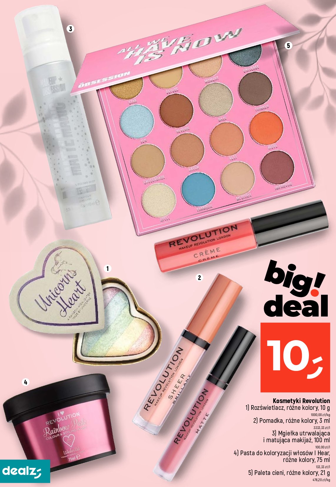 Róż/rozświetlacz do twarzy MAKEUP REVOLUTION UNICORNS HEART Revolution make-up promocja
